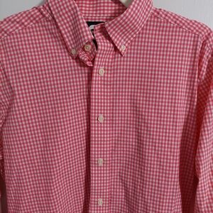 FootJoy Pink Gingham Button-Down Shirt